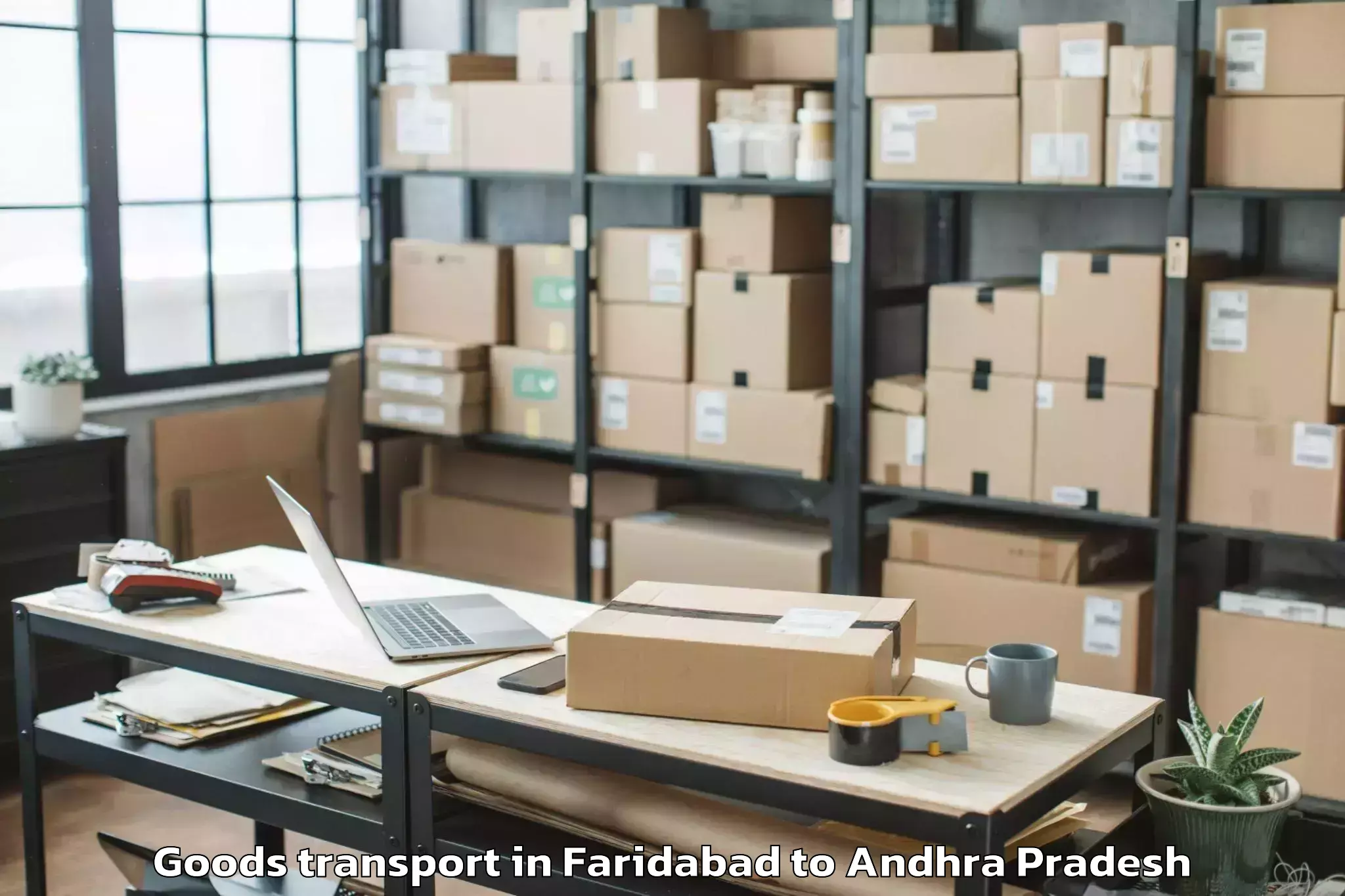 Book Faridabad to Visakhapatnam Port Trust Goods Transport Online